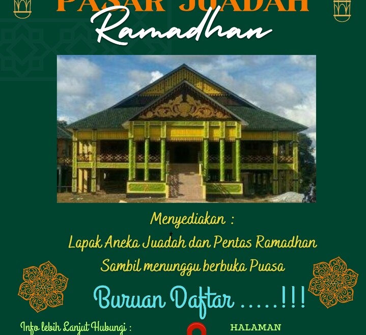 Ayo .. Ikut Bergabung Pasar Juadah Ramadhan