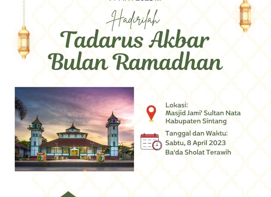 Ayo hadirilah kegiatan “TADARUS AKBAR”